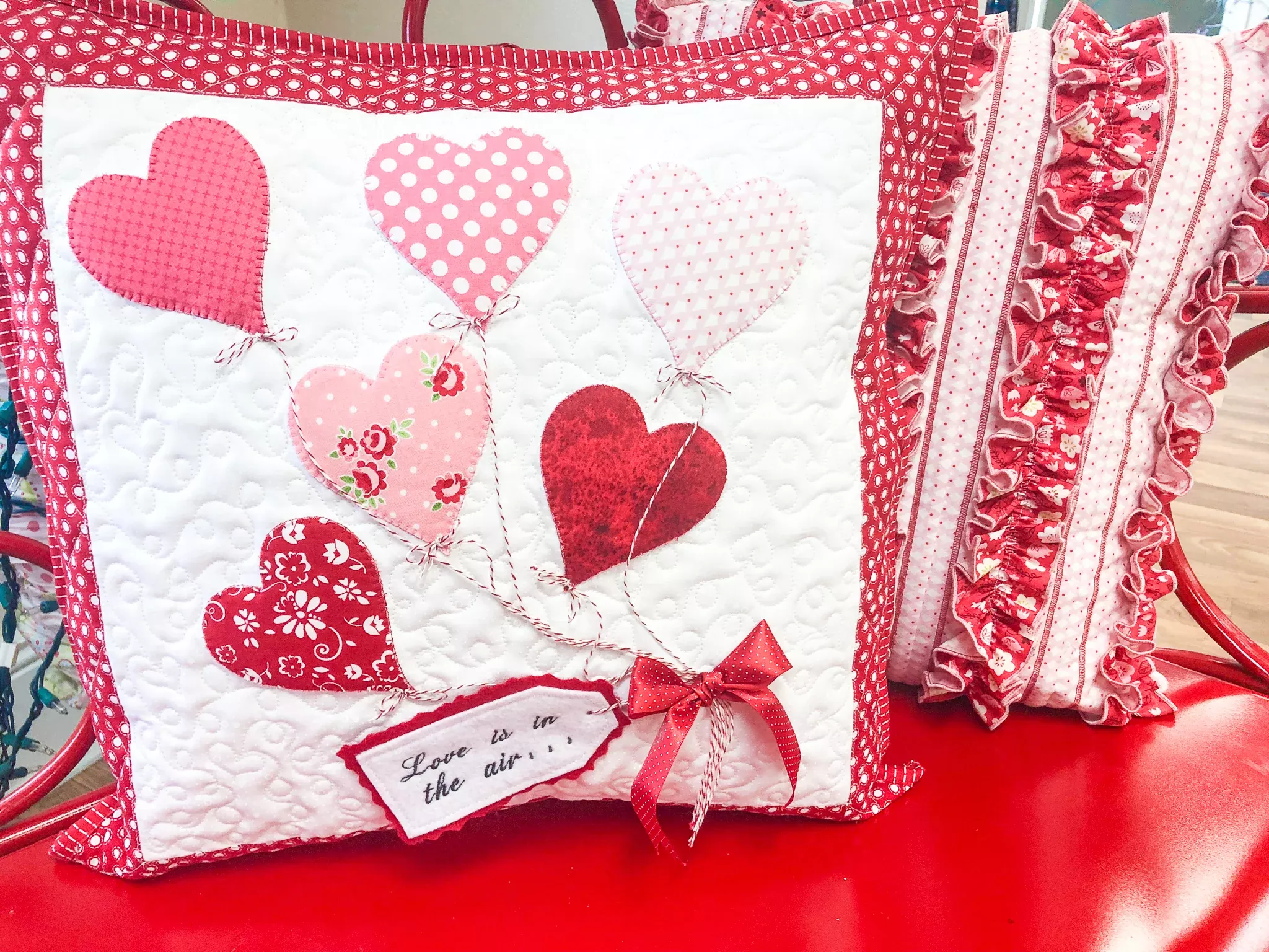"Love is in the Air..." Pillow (Downloadable Sewing Pattern)