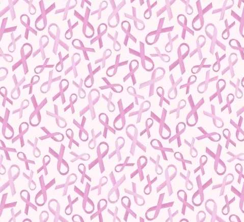 Love Pink Ribbons - White