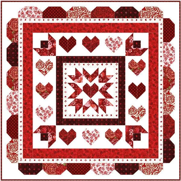 Love Throughout the Year Quilt Pattern FWFS PDF Download