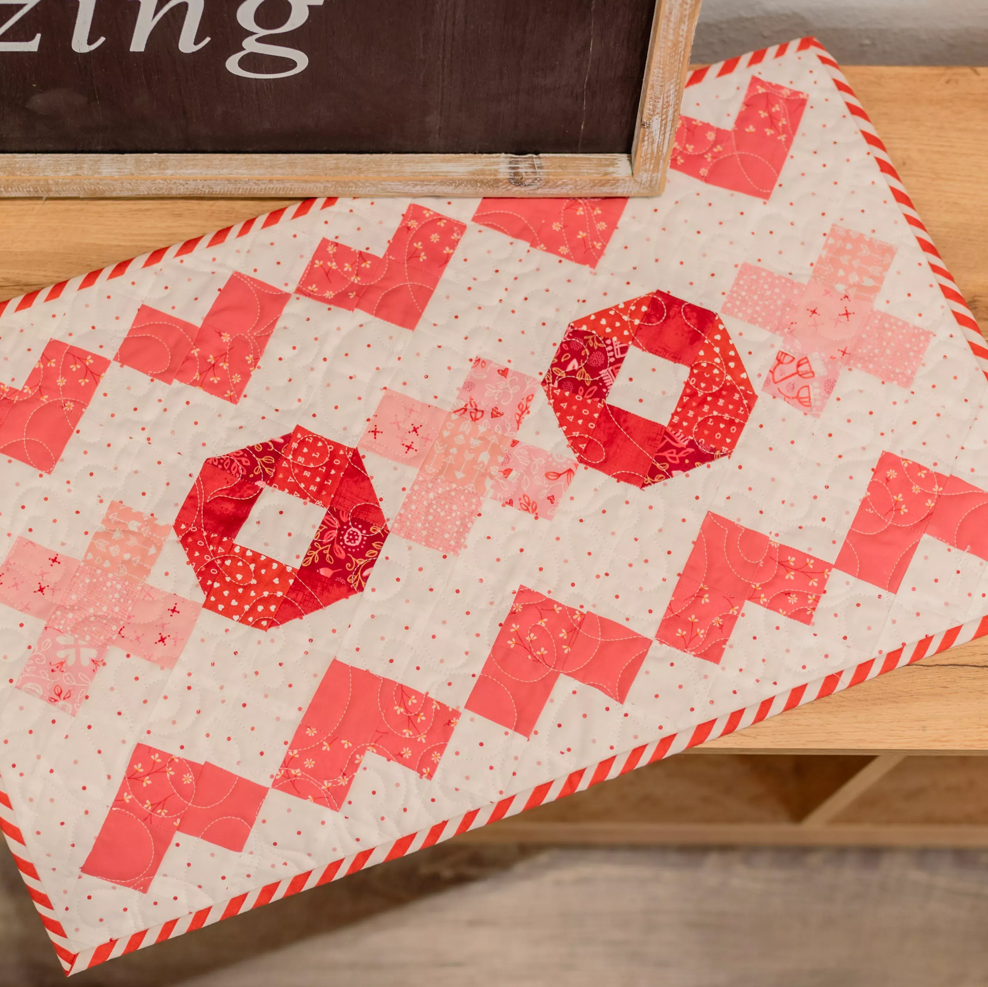 Love You More Table Runner (Downloadable Sewing Pattern)