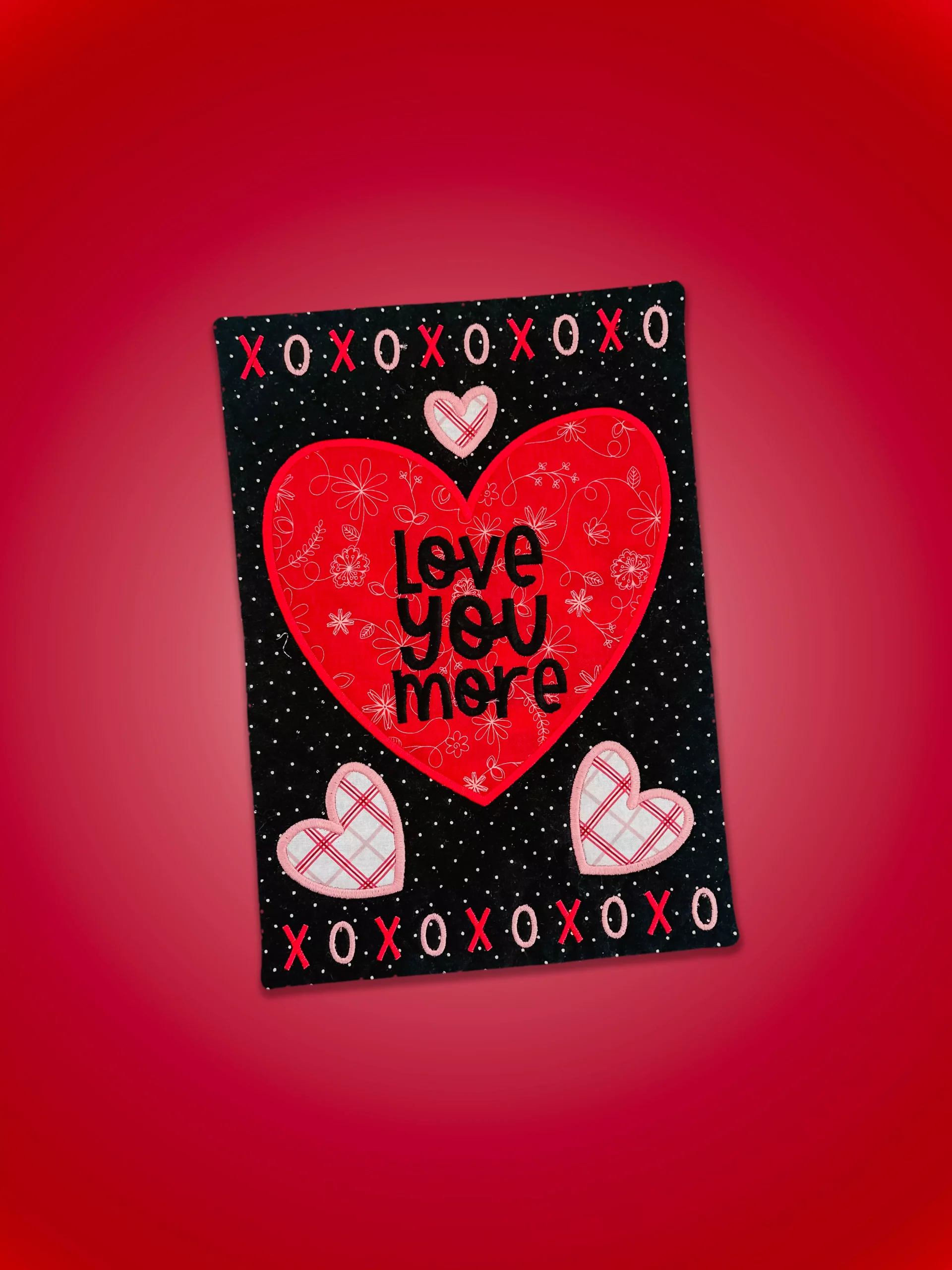 Love You More Valentine Pennant (Downloadable Sewing Pattern)