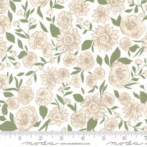 Lovestruck Smitten Floral- Cloud 1 Yard Cut