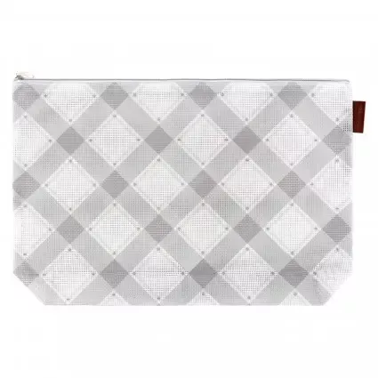 Mad for Plaid Project Bag Charcoal ISE815