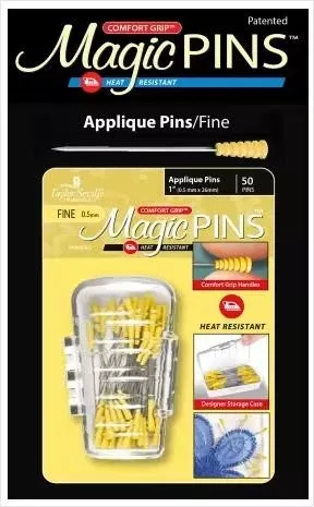 Magic Pins- Applique Fine - 50pcs - 1" w/Comfort Grip Handles