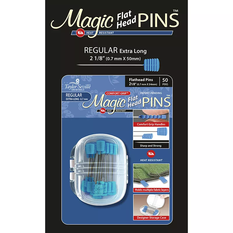 Magic Pins Flat Head Xlong 50ct