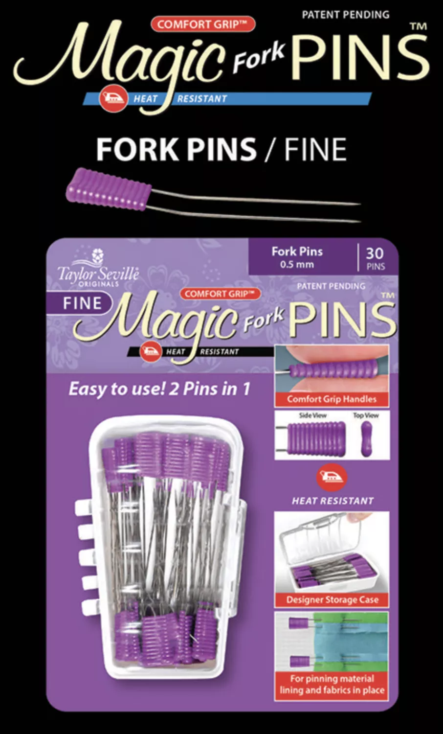 Magic Pins Fork Regular 30ct
