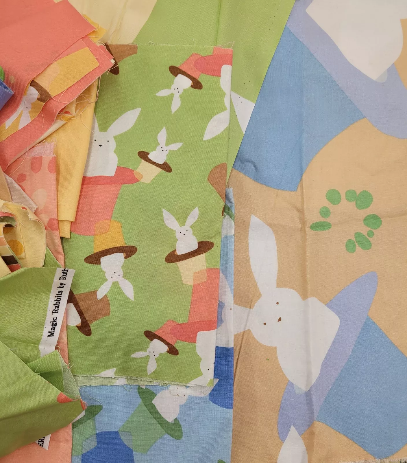 Magic Rabbits by Ruth McDowell Scrap Bag 2Lbs 5oz