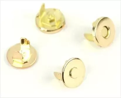 Magnetic Snaps 1/2"- Gold - Sallie Tomato (2 Snaps)