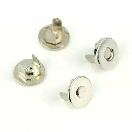 Magnetic Snaps 1/2" - Nickel - Sallie Tomato (2 Snaps) - STS175S