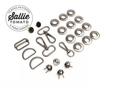 Magnolia Drawstring Bag Hardware Kit - Black