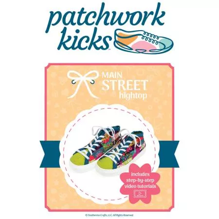 Main Street Hightop : Pattern - #PK-2003-PTN - Patchwork Kicks