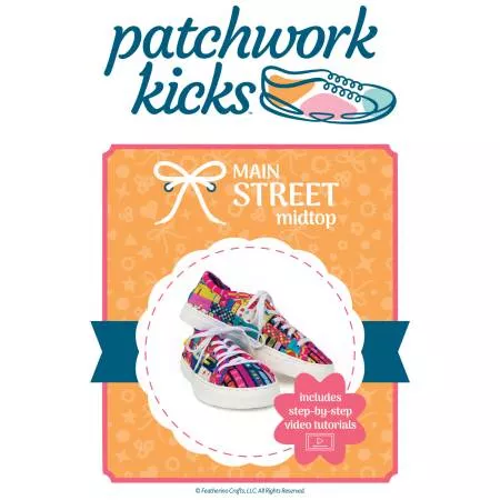 Main Street Midtop : Pattern - #PK-2002-PTN - Patchwork Kicks