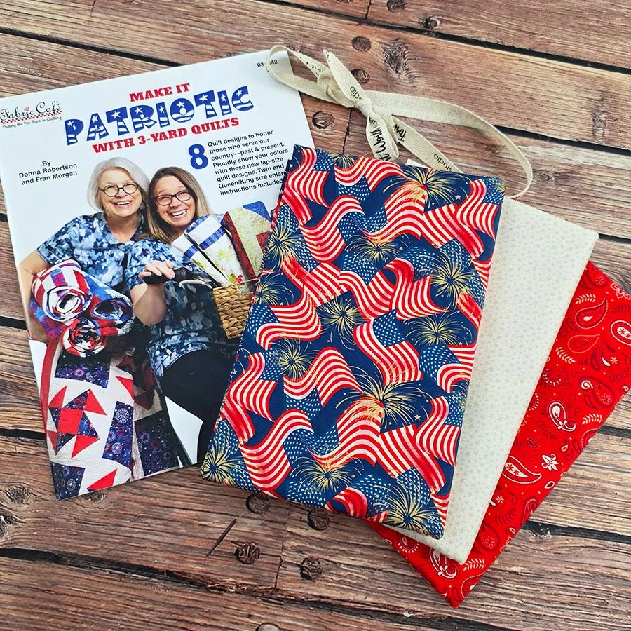 Make It Patriotic: 3-Yard Quilt Book + 3 Coordinated One-Yard Cuts