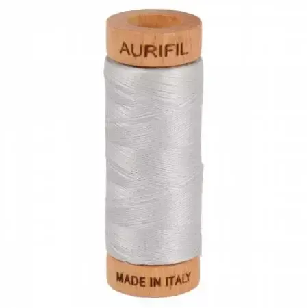 Mako Cotton Thread Solid 80wt 300yds Aluminum A1080-2615