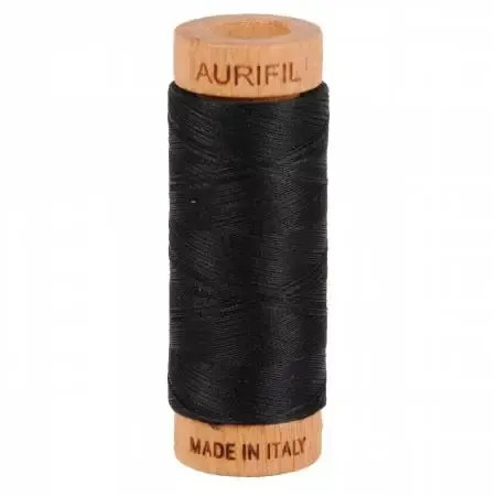 Mako Cotton Thread Solid 80wt 300yds Black # A1080-2692