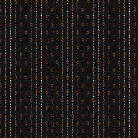 Marcus Fabrics 42" Cotton Black Sheep Bowtie Stripe by: Pam Buda R171937D-black