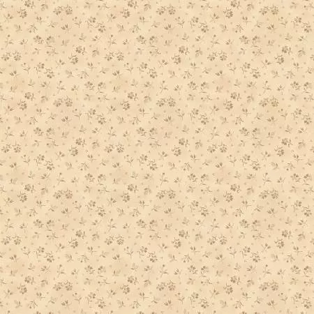 Marcus Fabrics 42" Cotton Black Sheep Country Flowers by: Pam Buda R171944D-cream