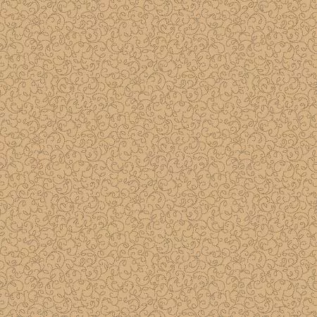 Marcus Fabrics 42" Cotton Black Sheep Wispy Leaf by: Pam BudaR171939D-beige