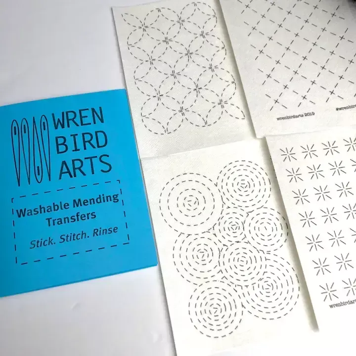 Mending Transfers Blue