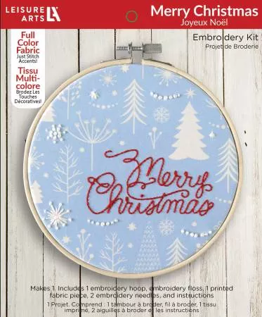 Merry Christmas 6" embroidery Kit