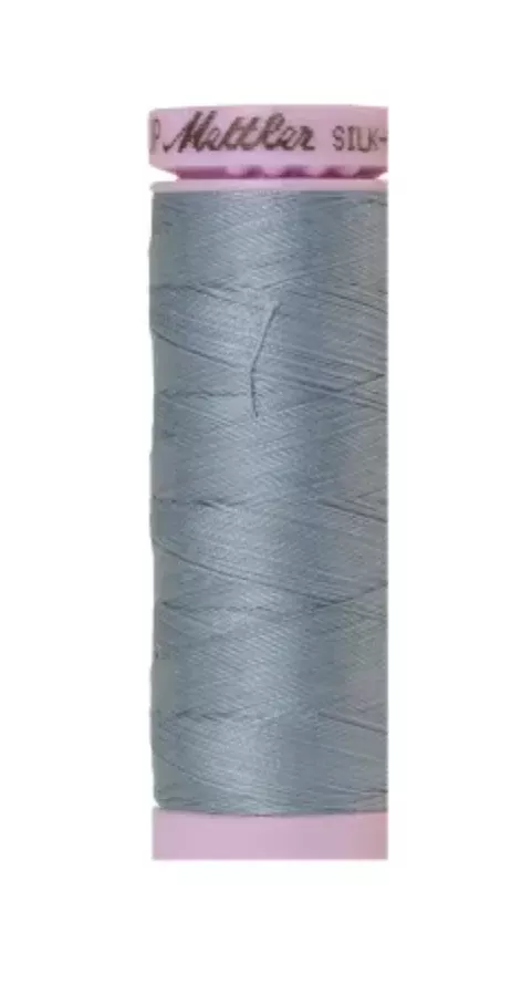METTLER-Silk-Finish 50wt Solid Cotton Thread 164yd/150M Blue Speedwell