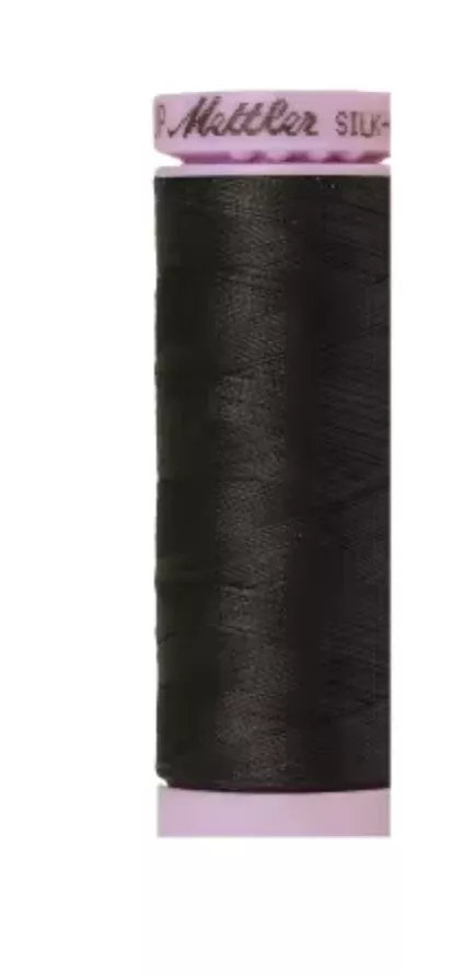 METTLER-Silk-Finish 50wt Solid Cotton Thread 164yd/150M Charcoal