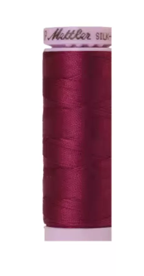 METTLER-Silk-Finish 50wt Solid Cotton Thread 164yd/150M Sangria
