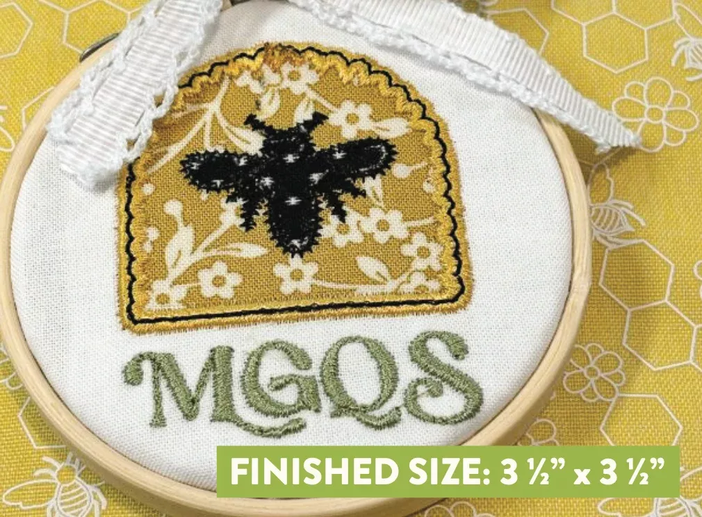 MGQS GALAS Beehive (Downloadable Machine Embroidery Design)