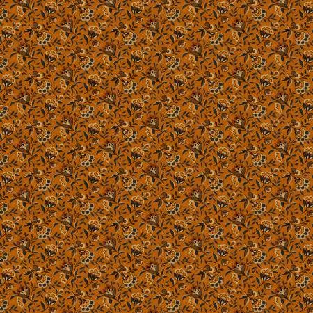 Midnight Cheddar : Cheddar Fall Flowers - #R172083D-CHEDDAR - Marcus Fabrics