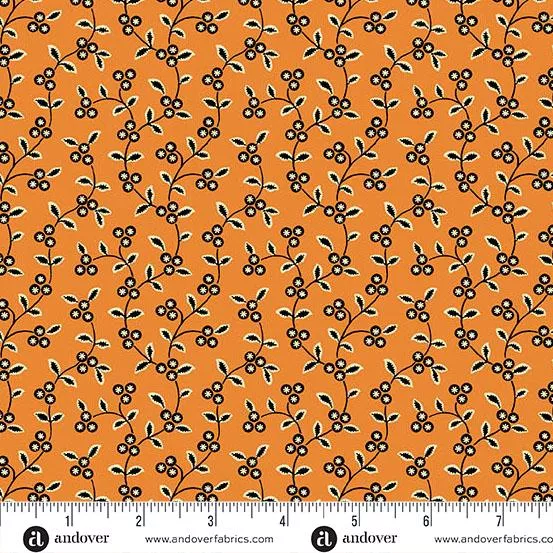 Midnight Moon - Andover Fabrics - Pumpkin Vine - A1530-O