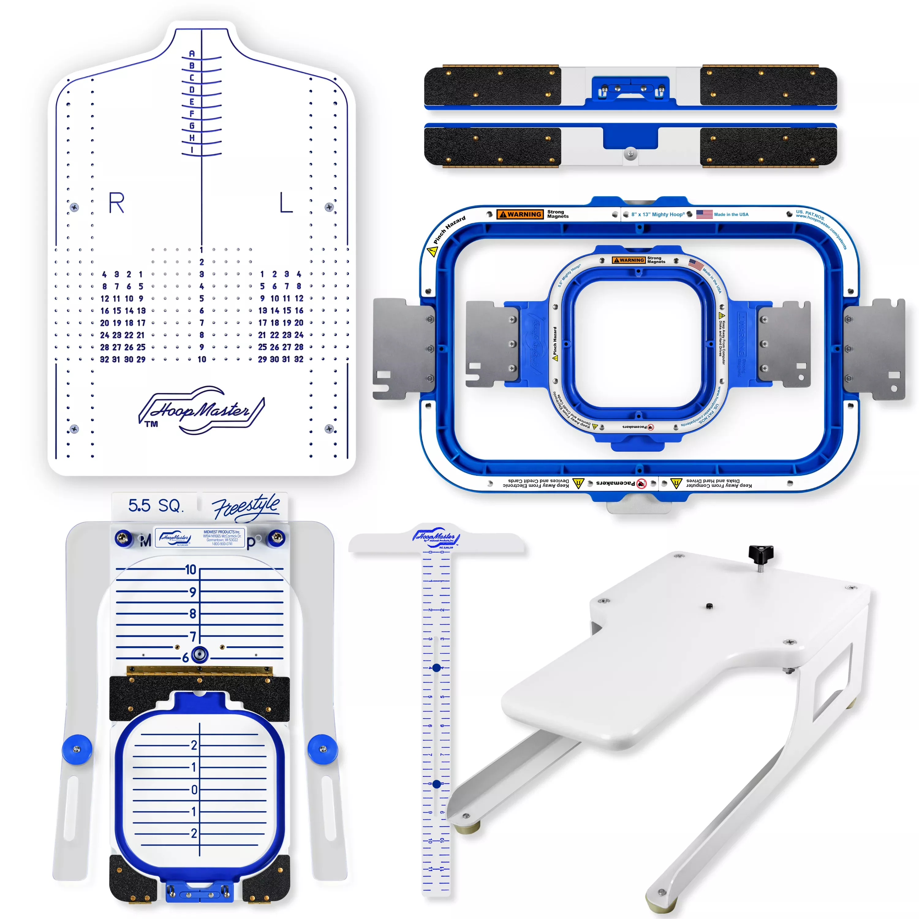 Mighty Hoop - HoopMaster System Brother PR | 5.5″ with 8×13" Kit ***