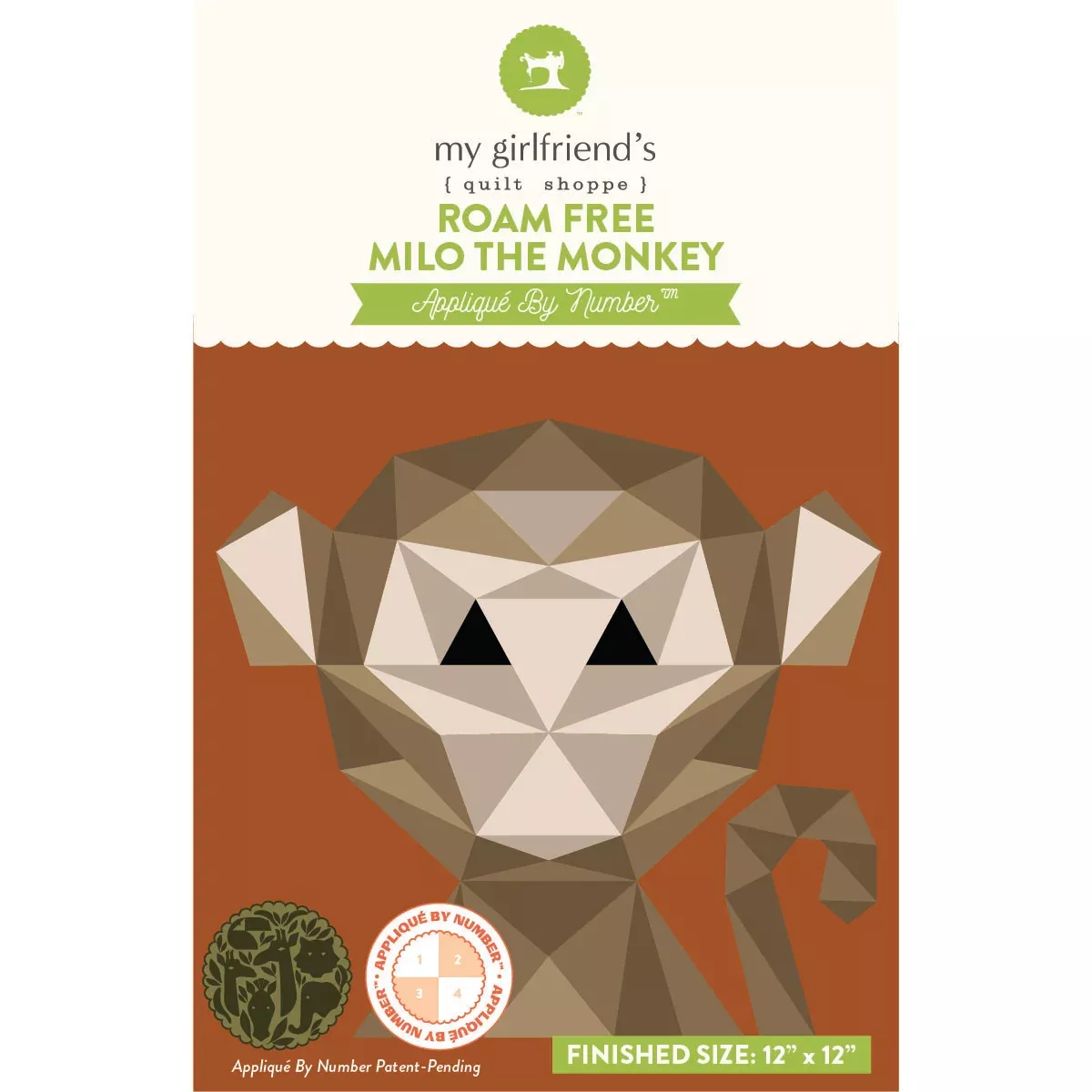 Milo the Monkey Applique by Number™ Kit