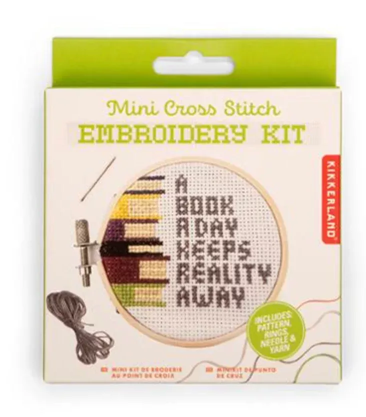 Mini Cross Stitch Kit-A Book A Day