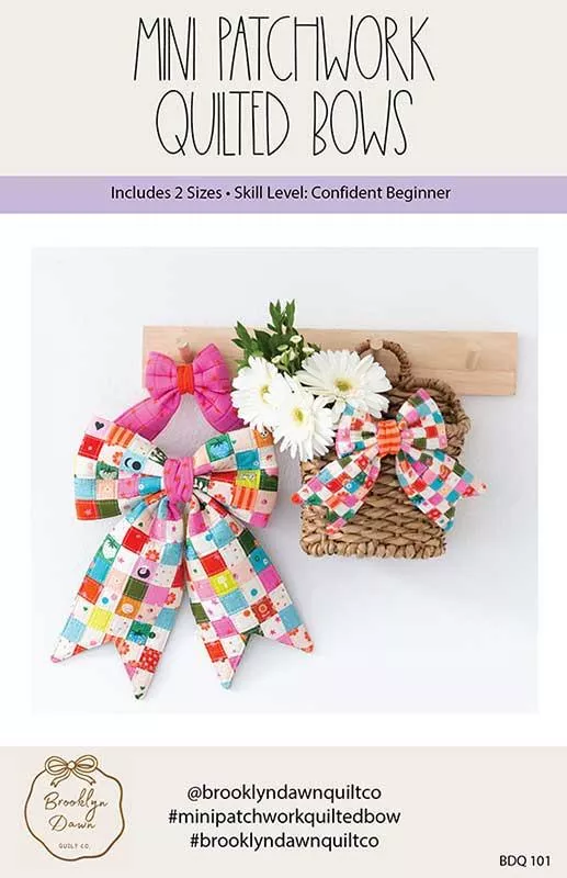 Mini Patchwork Quilted Bows Pattern