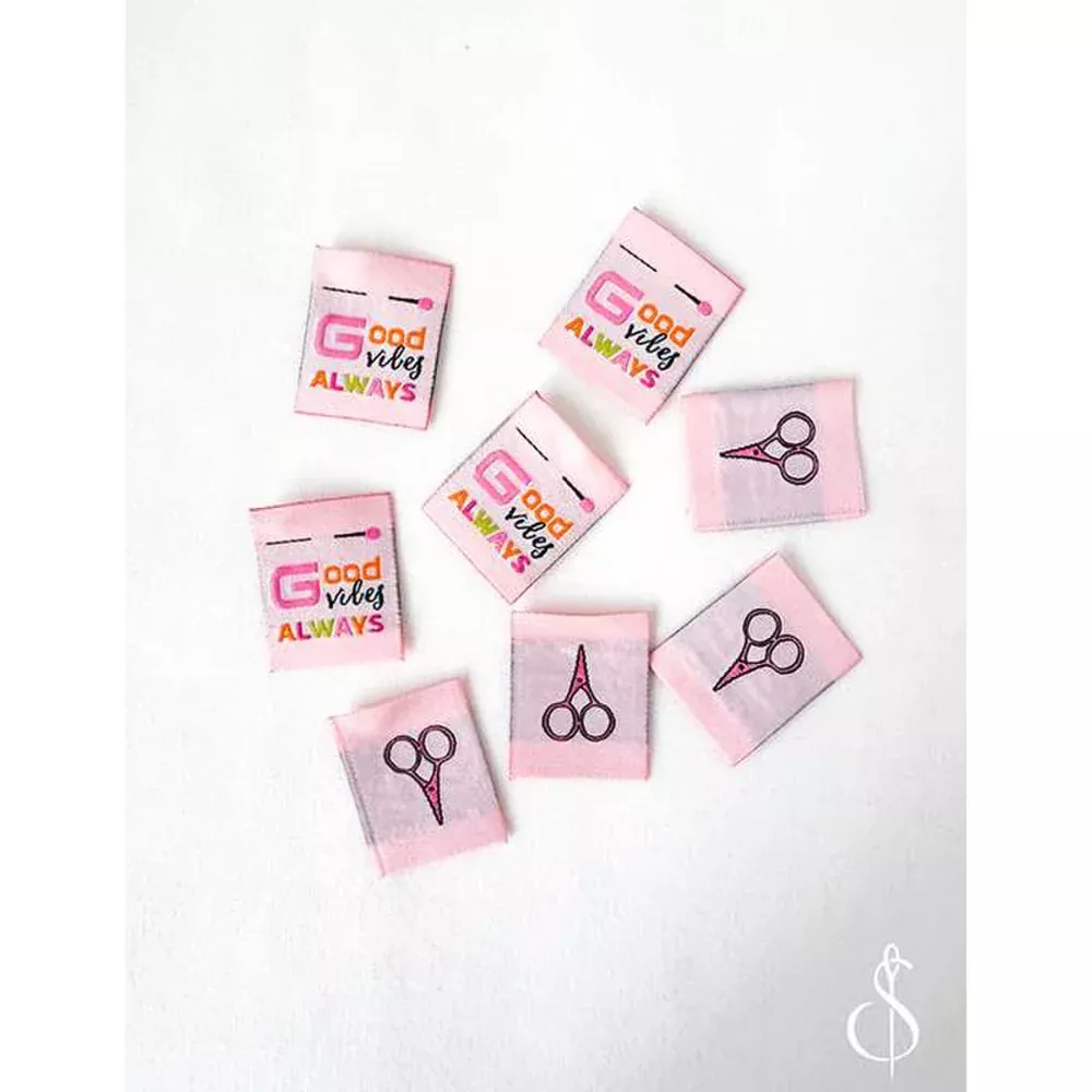 Minki Kim | Good Vibes Woven Labels - 8pk