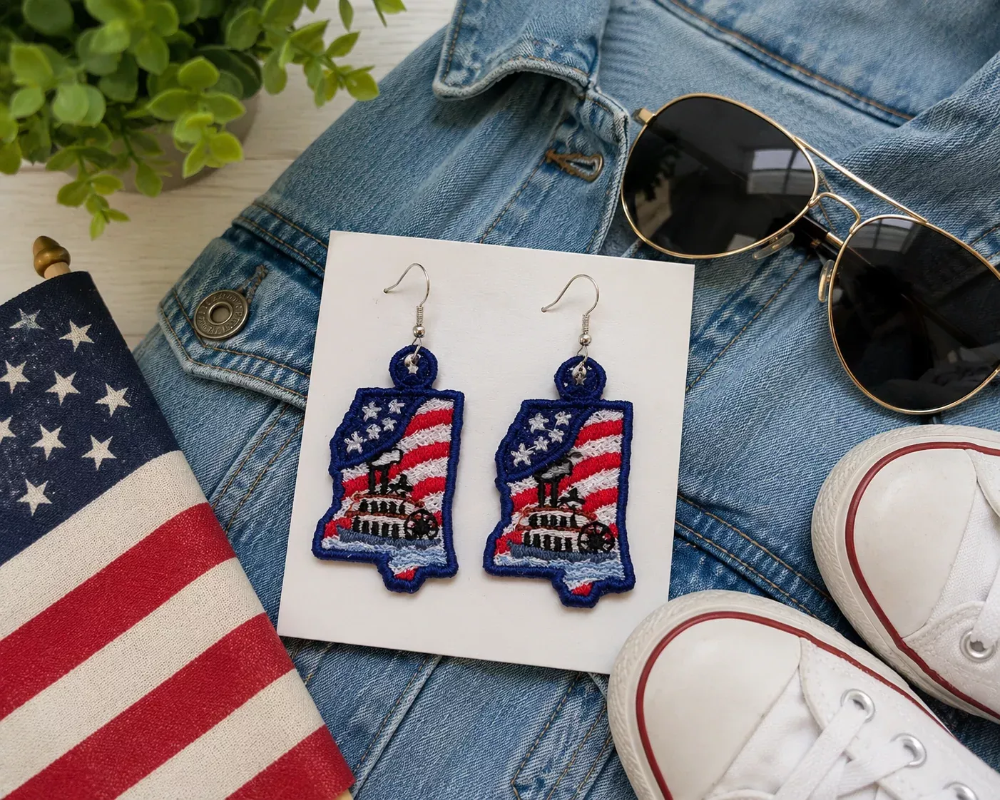Mississippi -Rock My State Design Set (Downloadable Machine Embroidery Design)