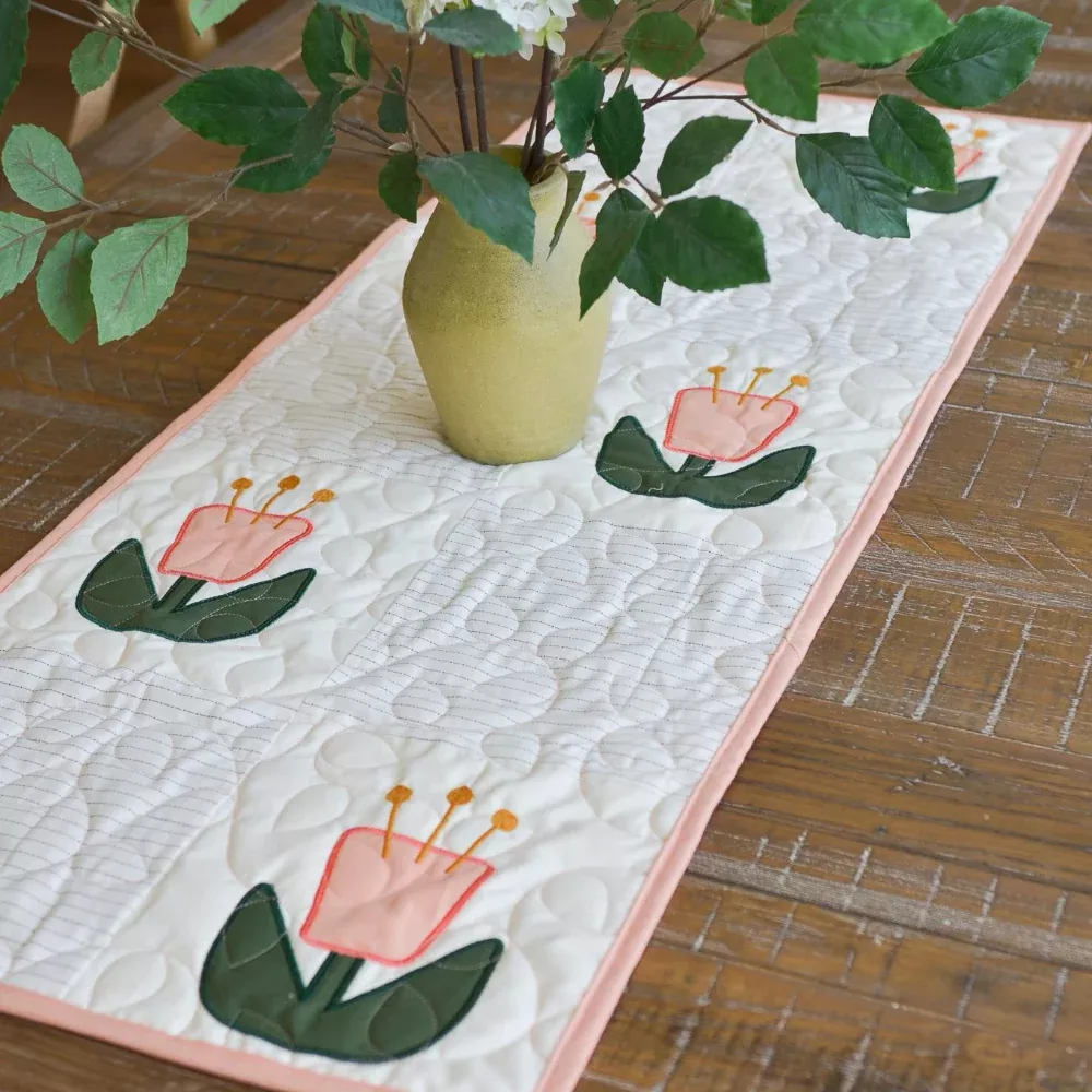 Mod Floral Downloadable Machine Embroidery Design)