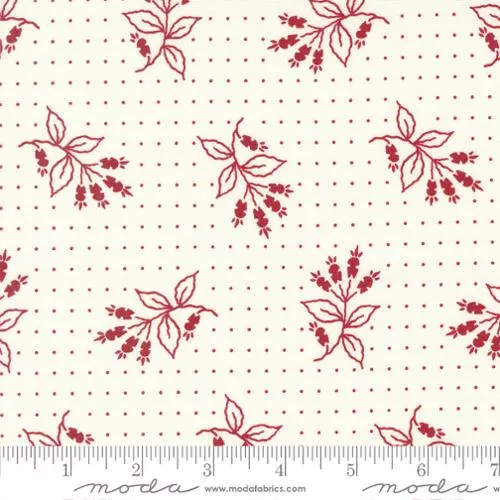 Moda American Gatherings II Liberty Florals Dove Heart Red Fabric ONLINE PURCHASE ONLY