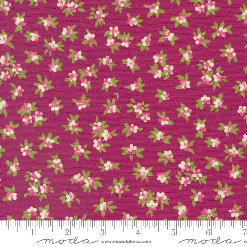 Moda Chelsea Garden Mulberry Tea Rose Fabric ONLINE PURCHASE ONLY
