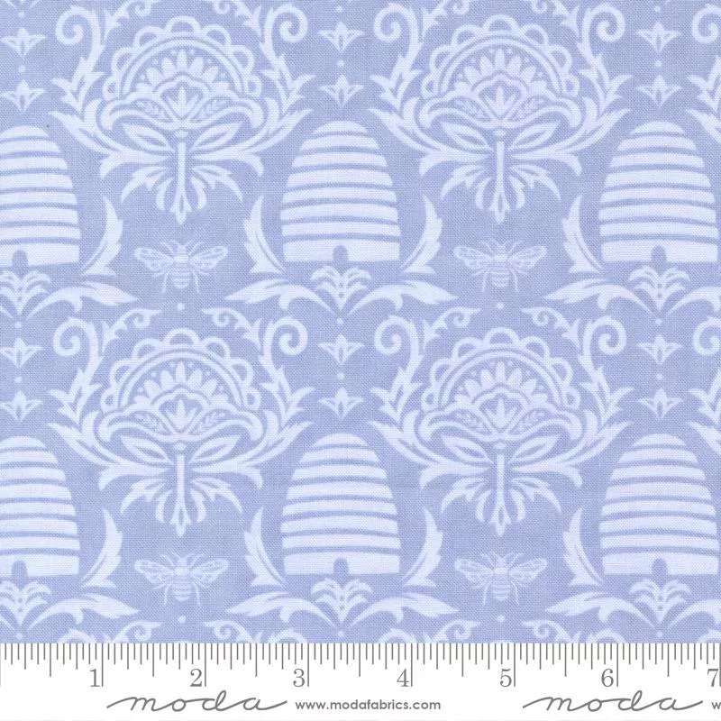 Moda Honey Lavender Beeskep Damask Lavender Fabric ONLINE PURCHASE ONLY