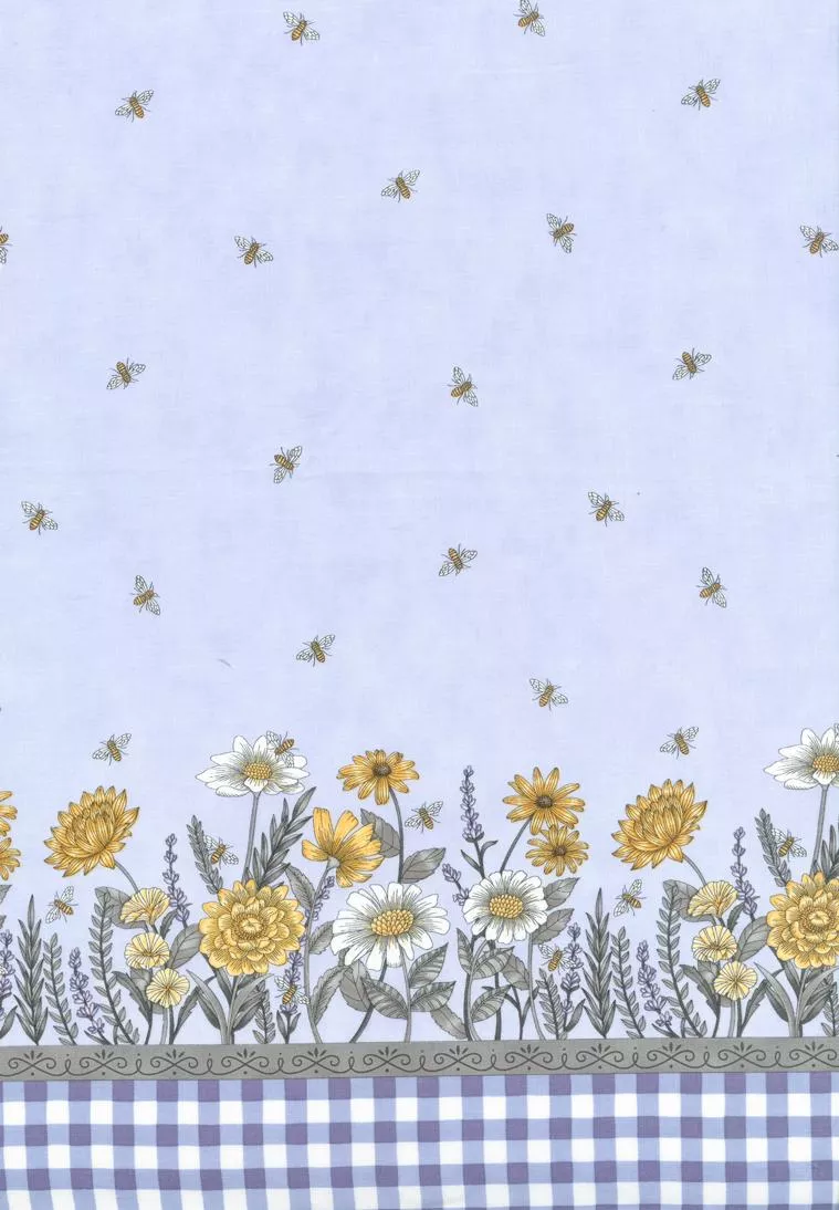 Moda Honey Lavender Border Print Soft Lavender Fabric ONLINE PURCHASE ONLY