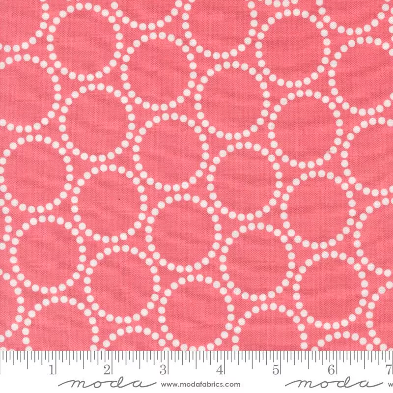Moda Love Letter Bracelet Dots Tea Rose Fabric ONLINE PURCHASE ONLY