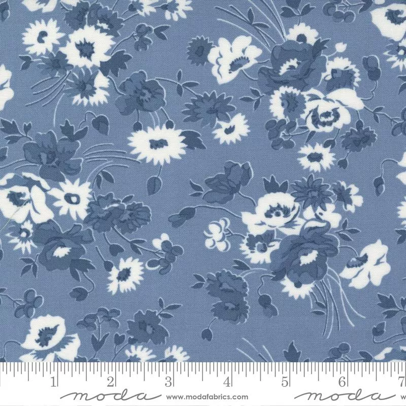 Moda Nantucket Summer Somerset Florals Lake Fabric ONLINE PURCHASE ONLY