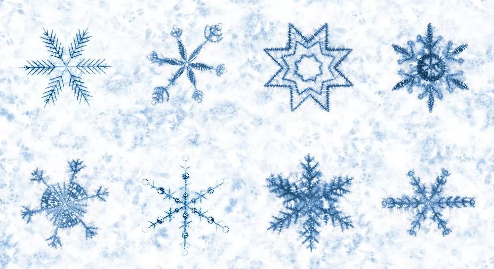 Moda Winter Chill Snowflake Shibori Frost Panel #80