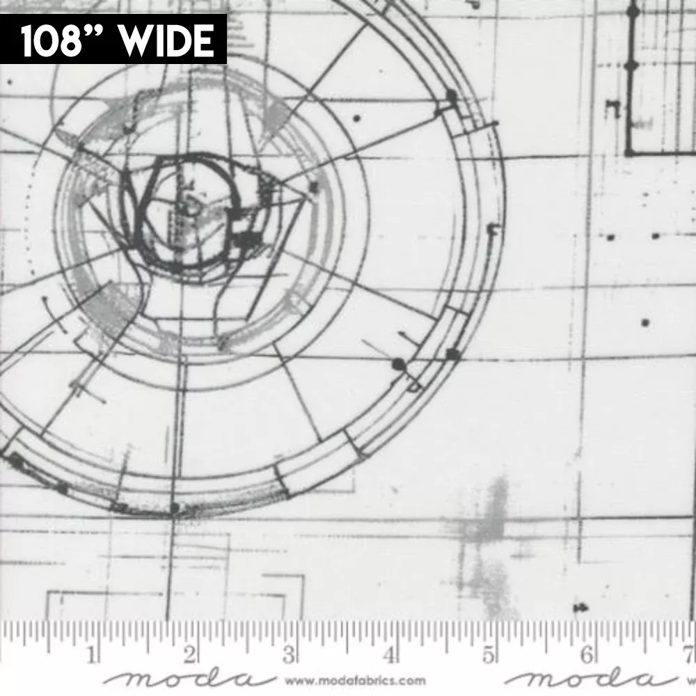 Modern Backgrounds 108" Wide - Blueprint White | 108027-11