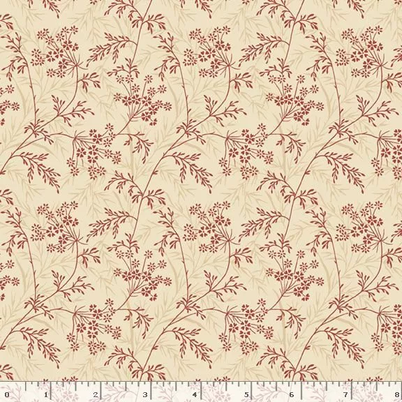 Modern Classics : Garden – #R022118D Red – Monika Zhu – Marcus Fabrics