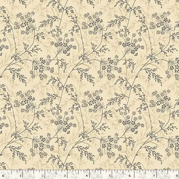 Modern Classics : Garden – #R022118D Tan – Monika Zhu – Marcus Fabrics