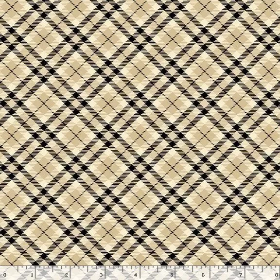 Modern Classics : Plaid – #R022119D Tan – Monika Zhu – Marcus Fabrics