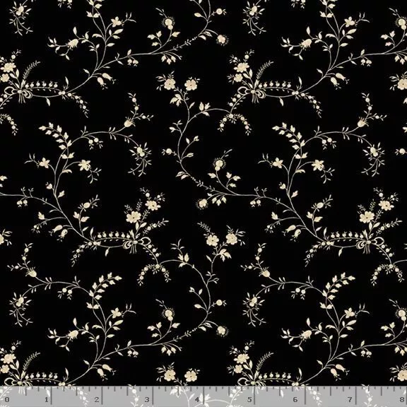 Modern Classics : Wispy – #R022116D Black – Monika Zhu – Marcus Fabrics
