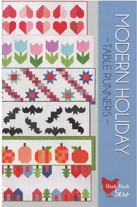Modern Holiday Table Runners by Cluck Cluck Sew